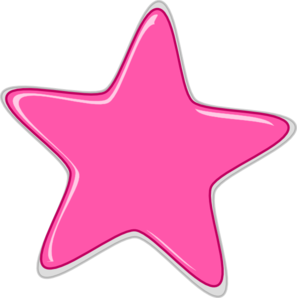 Pink Star Edited2 Clip Art At Clker Com   Vector Clip Art Online