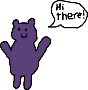 Purple Teddy Bear Clip Art At Clker Com   Vector Clip Art Online