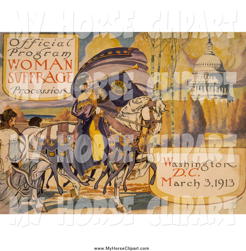 Washington D C  March 3 1913 Vintage Design With A Horse By Jvpd