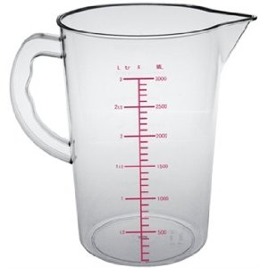 Winware Polycarbonate Measuring Jug   3 Litre Capacity Dishwasher And    