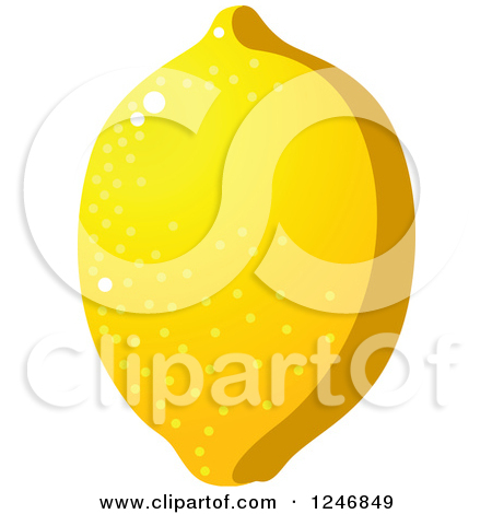 Clipart Of A Lemon   Royalty Free Vector Illustration By Seamartini