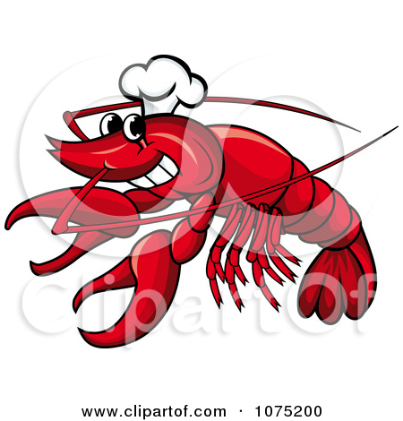 Clipart Seafood Lobster Chef Logo   Royalty Free Vector Illustration