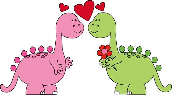 Dinosaurs In Love Clip Art   Dinosaurs In Love Image