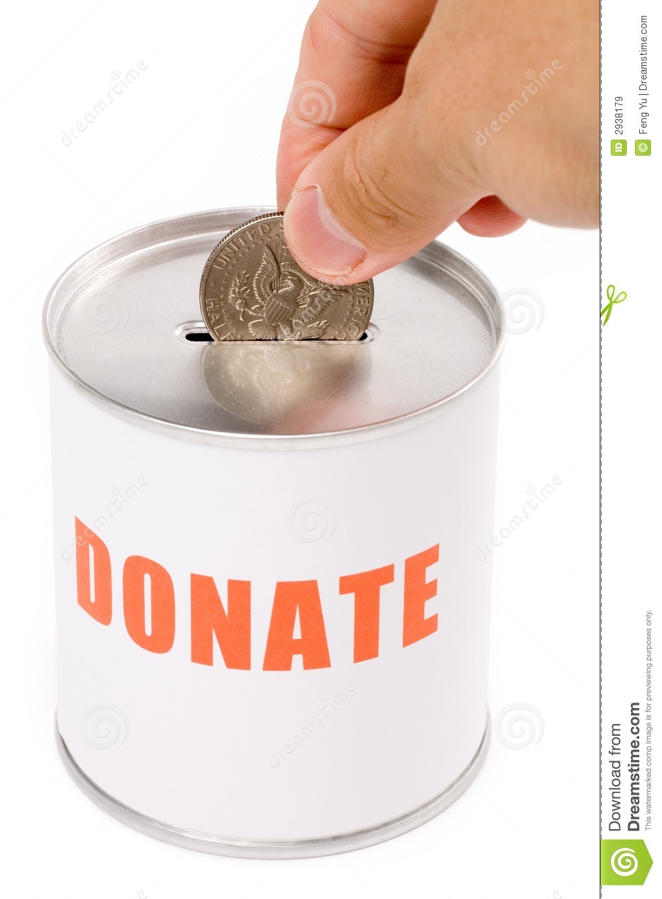 Dollar And Donation Box Concept Of Donation 