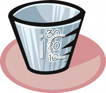 Dosing Cup For Liquid Medication   Royalty Free Clip Art Image
