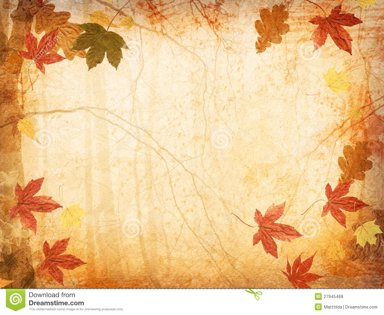 Fall Leaves Background Royalty Free Stock Photos   Image  27945468