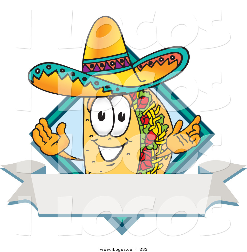 Hispanic Culture Clipart Logo Of A Hispanic Taco Mascot