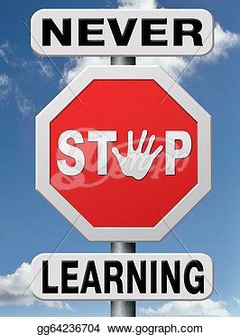 Illustration   Never Stop Learning  Clip Art Gg64236704   Gograph