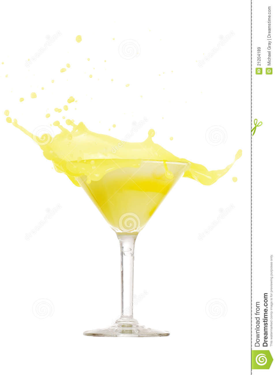 Lemon Martini Splash Royalty Free Stock Images   Image  21204189