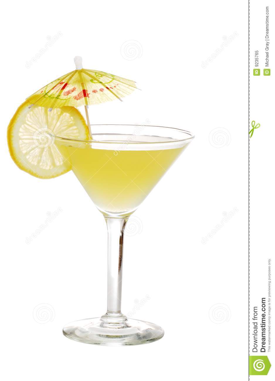 Lemon Martini With A Slice Of Lemon Royalty Free Stock Photo   Image    