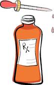 Liquid Prescription Medication   Royalty Free Clip Art
