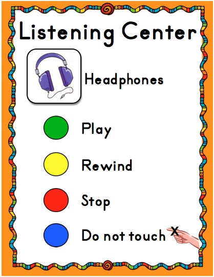 Listening Center Clipart Change My Listening Center