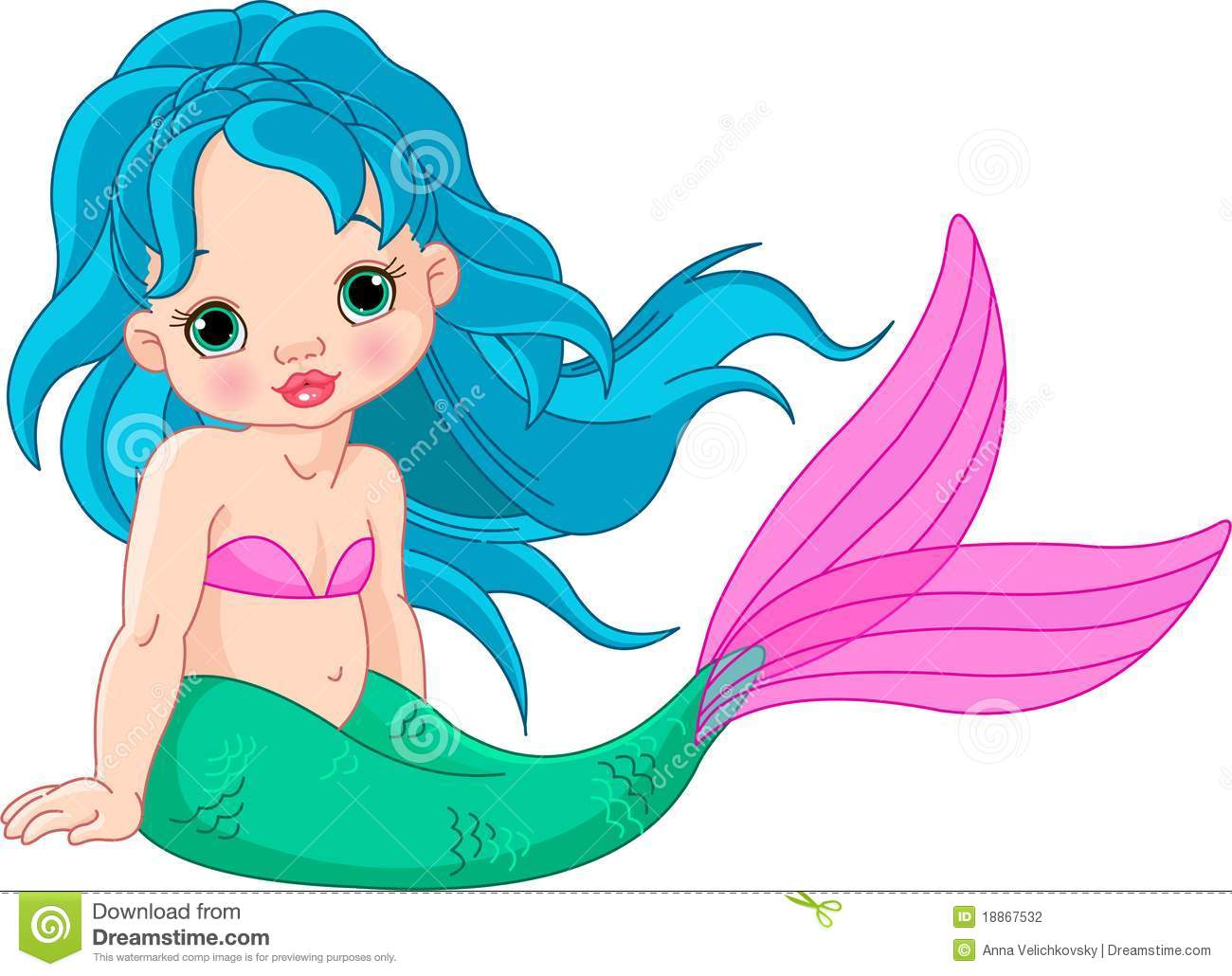 Mermaid Baby Girl Stock Photography   Image  18867532