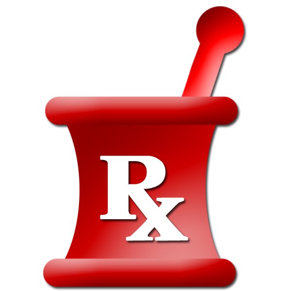 Mortar Pestle Red Rx Symbol Clipart Image   Ipharmd Net