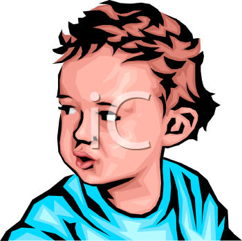 Real Looking Baby   Royalty Free Clipart Picture