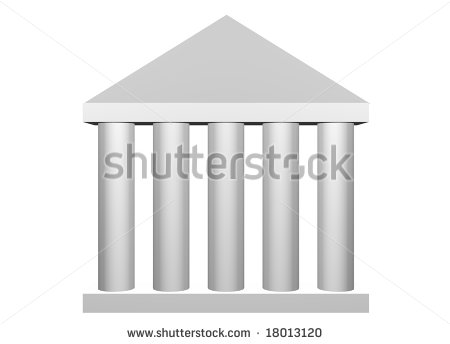     Roman Columns Clip Art Isolated On White Background   Stock Photo