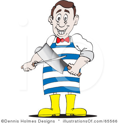 Royalty Free Butcher Clipart Illustration 65566