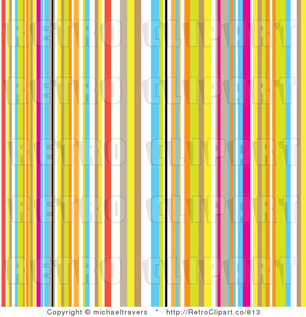 Royalty Free Retro Colorful Stripes Background By Michaeltravers