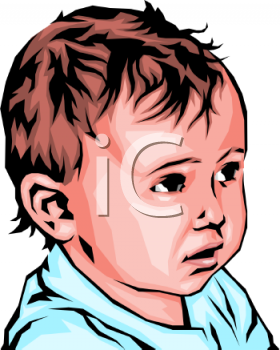 This Is A Realistic Looking Clip Art Picture Of A Baby  The Little