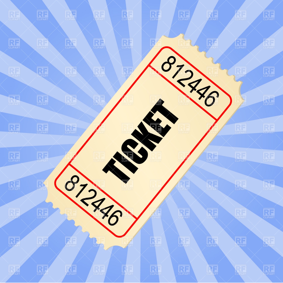 Ticket Stub Download Royalty Free Vector Clipart  Eps 