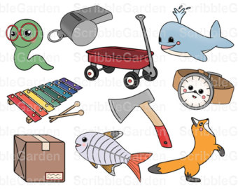 And X Beginning Sounds Clipart   4 00 Usd