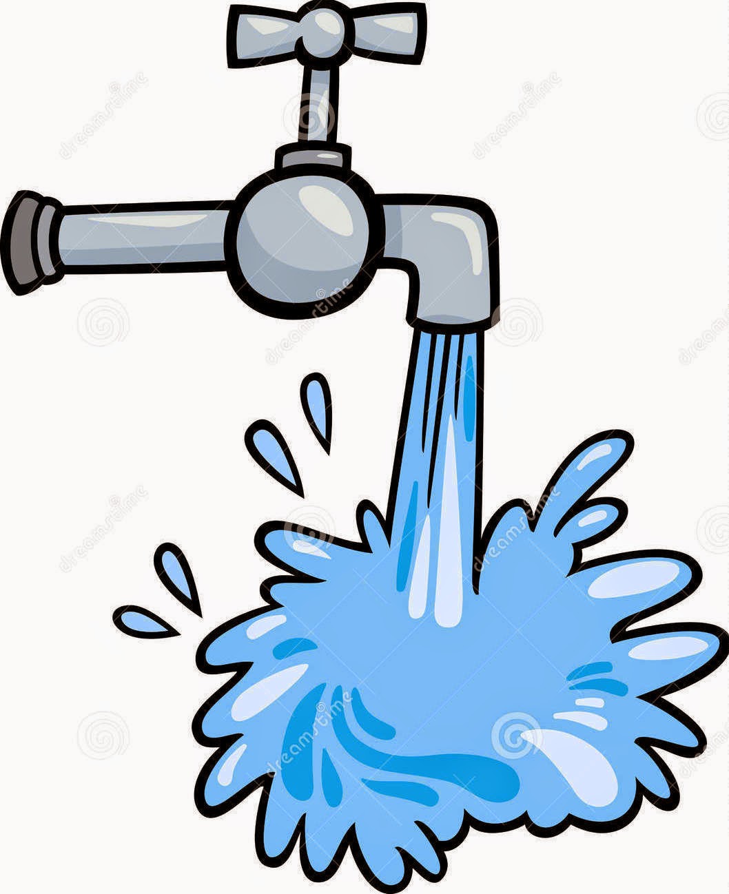 Aquifer Clipart Flowing Water Clipart Water Tap Clip Art Cartoon