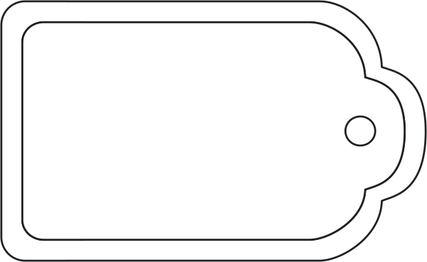 Blank Gift Tag Outline Blank Gift Tag Template