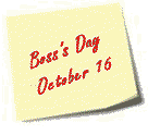 Boss S Day Memo October 16th