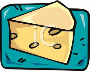 Chunk Of Cheese   Royalty Free Clipart Picture