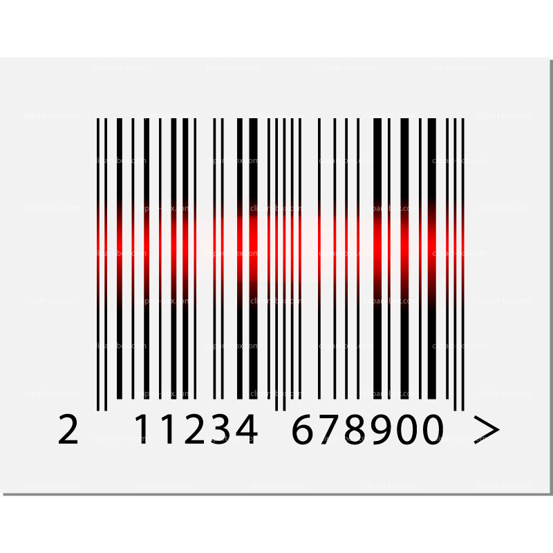 Clipart Barcode And Laser   Royalty Free Vector Design