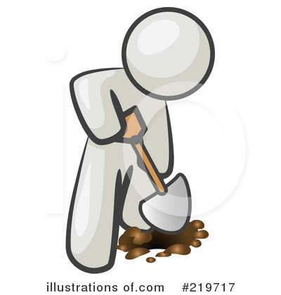 Digging Clipart  219717 By Leo Blanchette   Royalty Free  Rf  Stock    