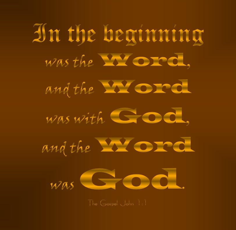     Free Images Site  In The Beginning Was The Word John 1 Free Clipart