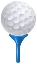 Golf Ball On A Tee Clip Art