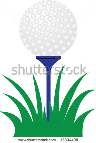 Golf Ball On Tee Clip Art Stock Vector Golf Ball On Tee 13834498 Jpg