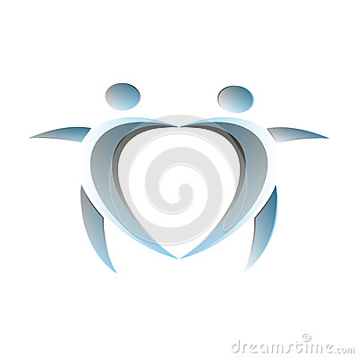 Happiness Symbol In A Heart Shape Logo Design Template Comapny Emblem