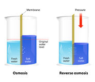 Osmosis And Reverse Osmosis Stock Image