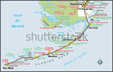     Premium   Transport   Kaart Van Key West Florida Wintersportgebied