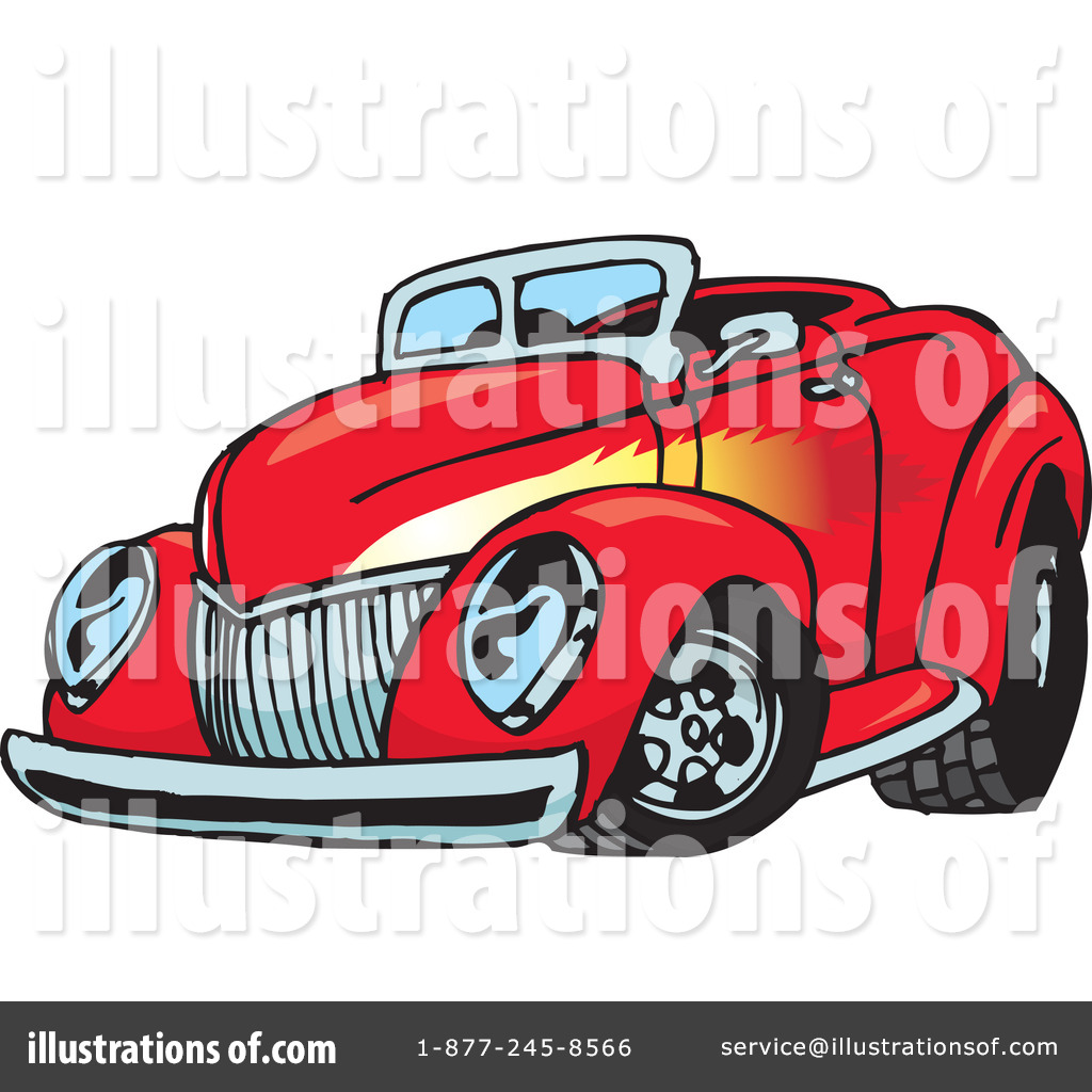 Royalty Free  Rf  Hot Rod Clipart Illustration  65653 By Dennis Holmes