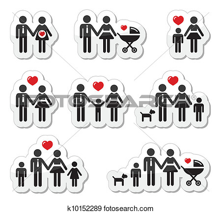 Art   People Icons   Family Baby Pregna  Fotosearch   Search Clipart    