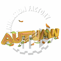 Autumn Leaves Falling Animated Clipart