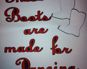 Dance Drill Team Boots Clip Art