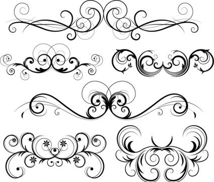 Download   Free Ornate Vector Swirls   Download Free Other Vectors    