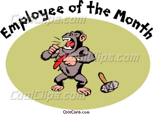 Employee Of The Month Vector Clip Art