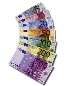 Euro Notes   Euro Coins Clipart