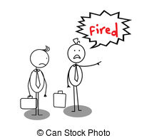 Fired Job Vector Clipart And Illustrations