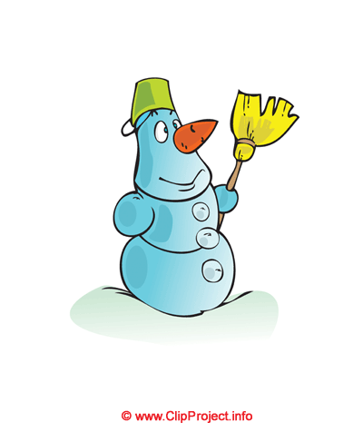 Funny Snowman Clip Art