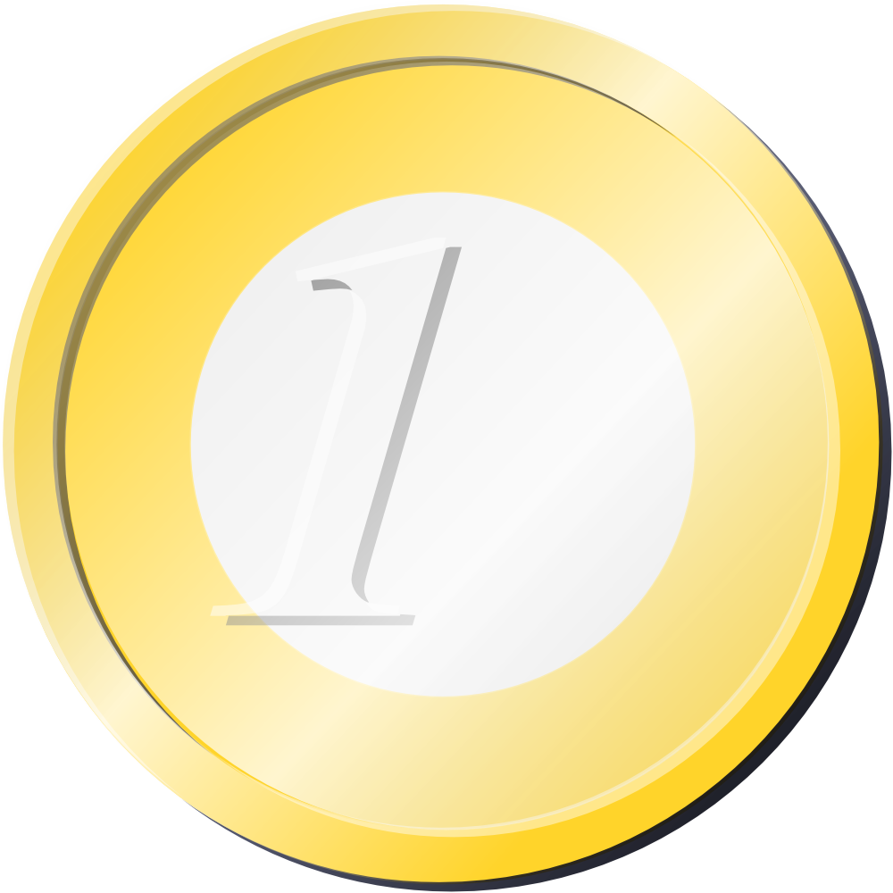 Onlinelabels Clip Art   Euro Coin