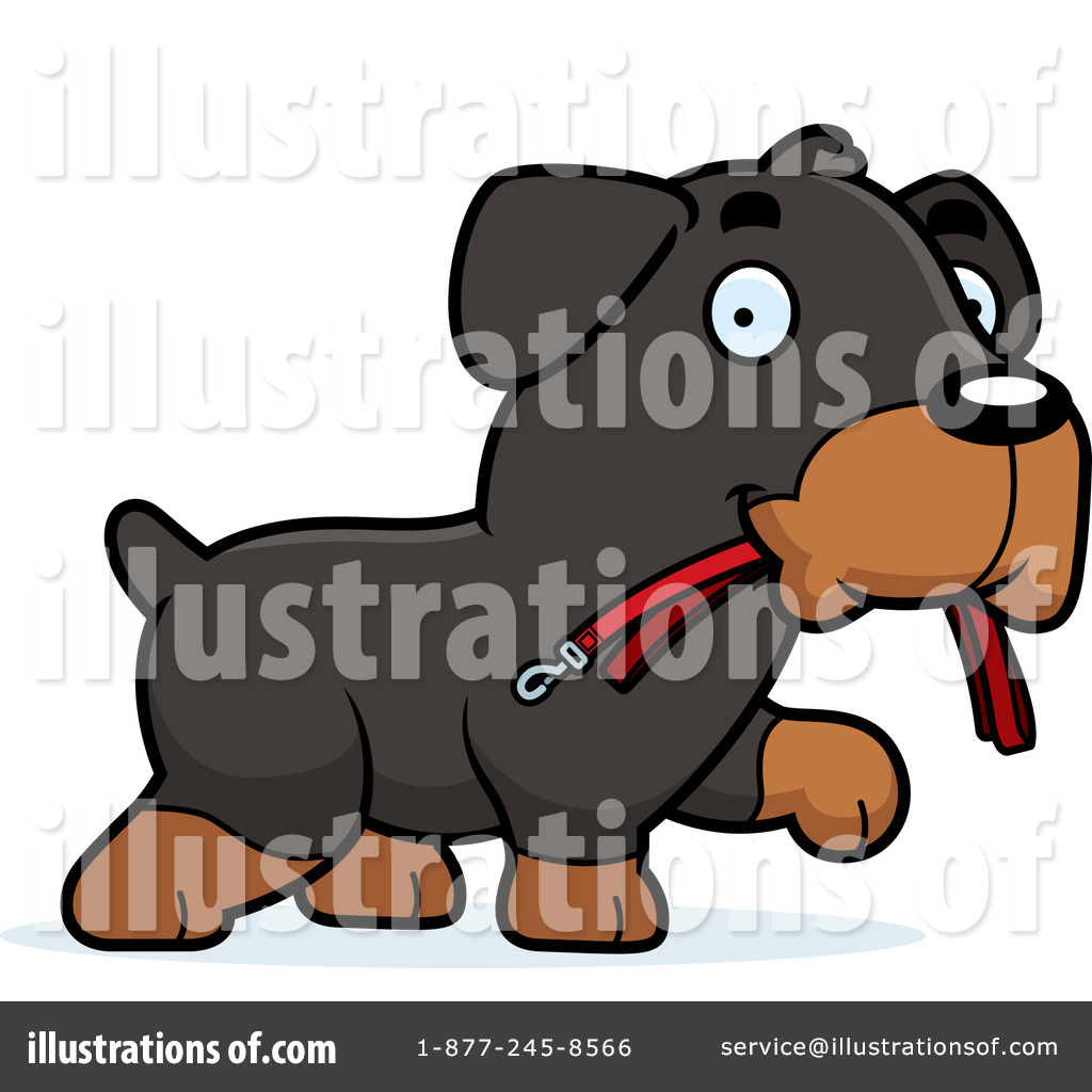 Rottweiler Clipart  1204441 By Cory Thoman   Royalty Free  Rf  Stock