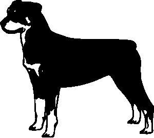 Rottweiler Wood Signs Clipart
