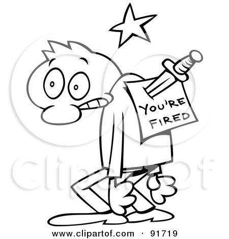 Royalty Free  Rf  Clipart Illustration Of A Toon Guy Stabbed In The